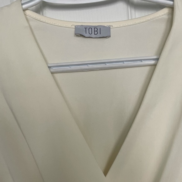 TOBI cream wrap dress - Picture 2 of 4